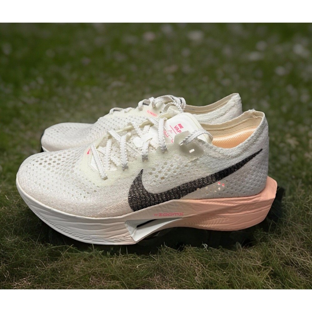 Nike White Black Pink Zoom Fly Athletic Running Shoes